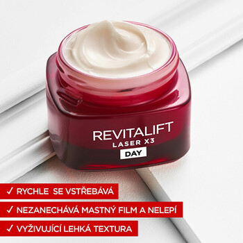 Revitalift Laser X3 Day Cream - Denní intenzivní krém proti stárnutí pleti 